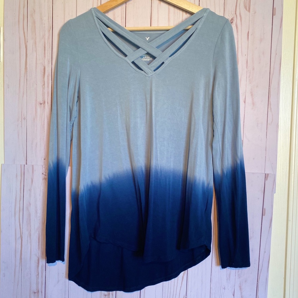 American Eagle Tie Dye Long Sleeve Tee | Size S